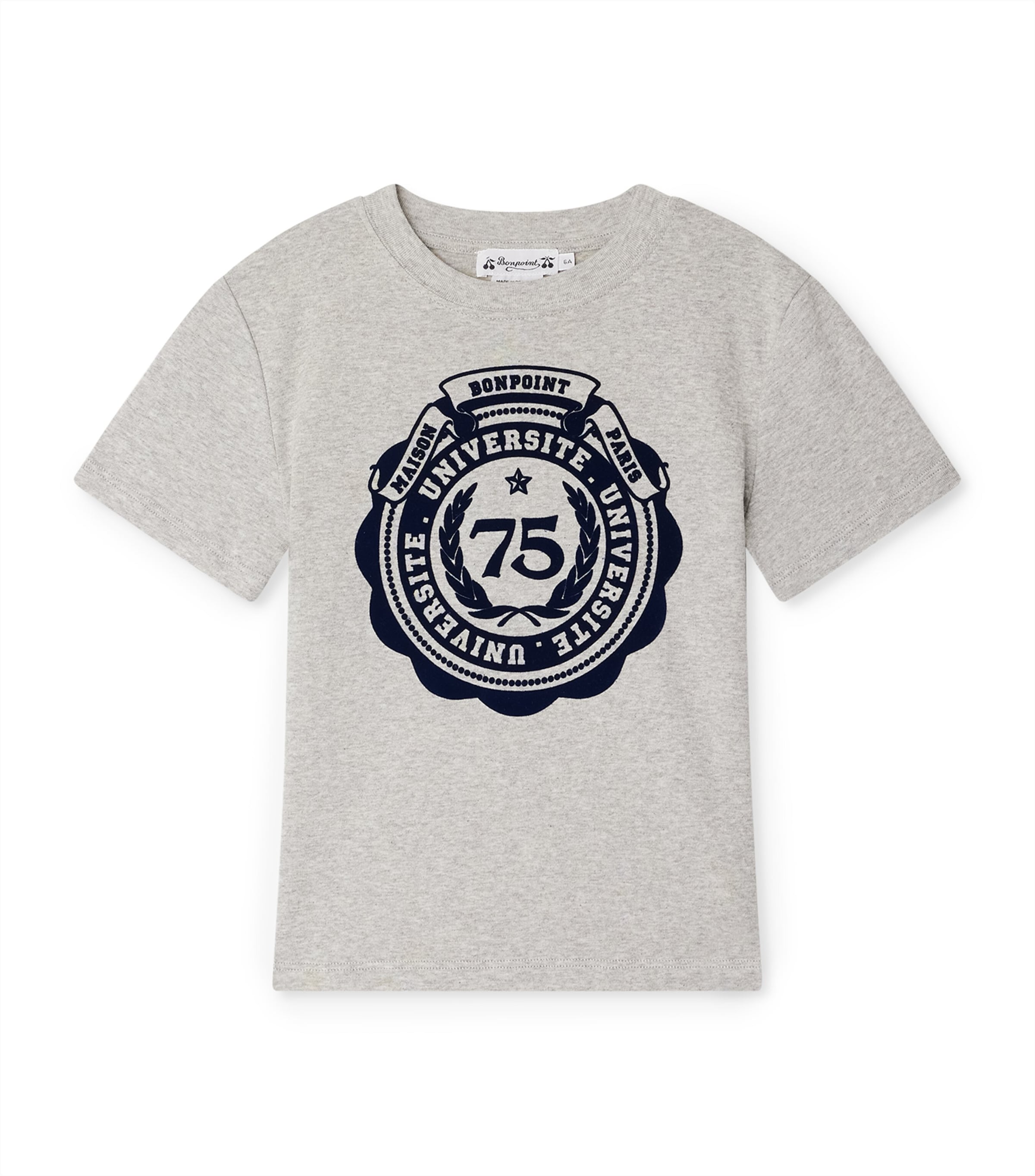 Bonpoint Thibald Short-sleeve T-shirt In Gray