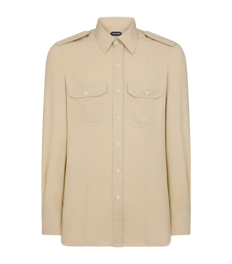 TOM FORD Cotton-Silk Shirt Harrods CA - Main Image