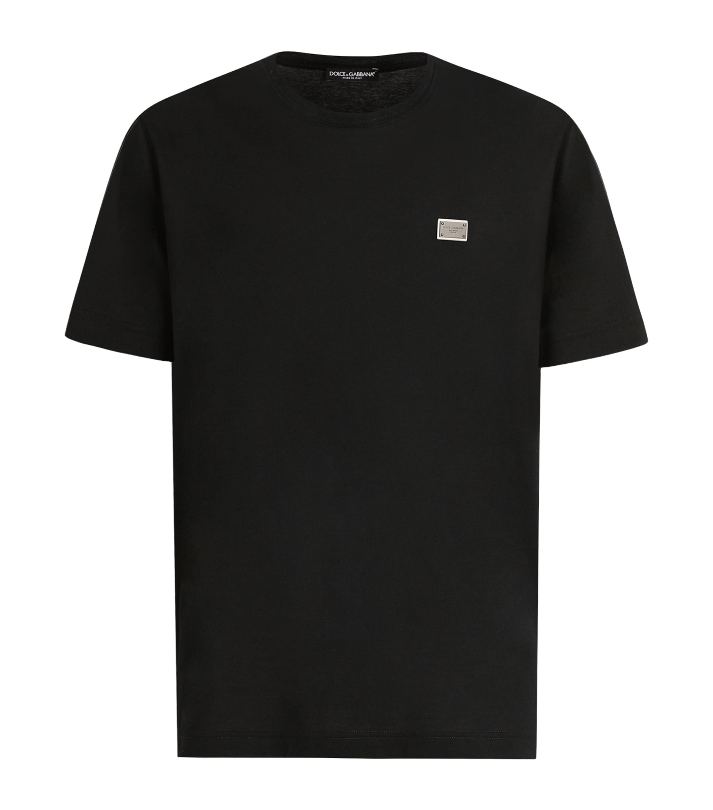 Dolce & Gabbana Cotton Logo Plaque T-Shirt | Harrods UK