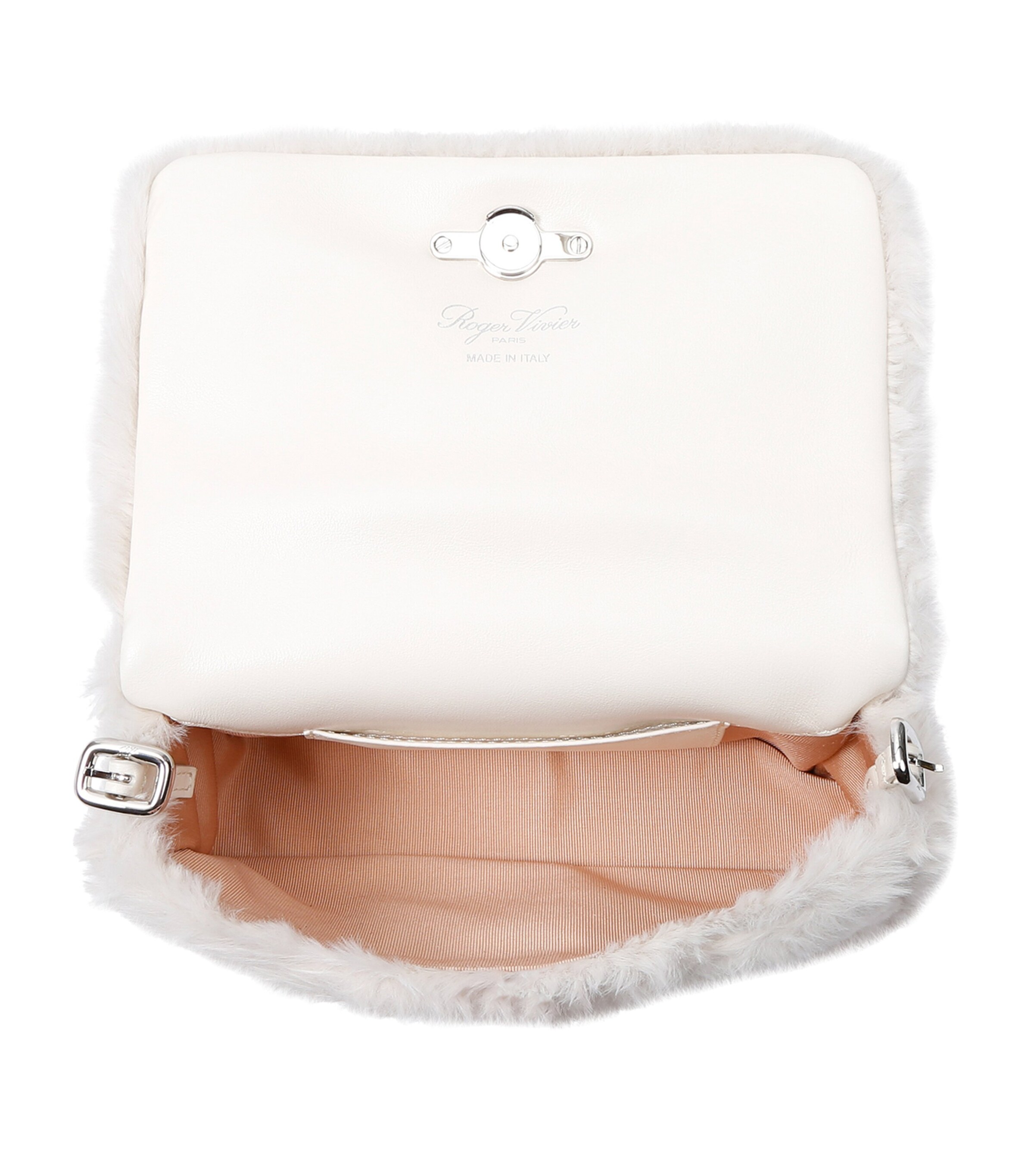 スマホケース・テックアクセサリーその他 Roger Vivier Viv' Choc Phone Holder in faux fur Roger Vivier Viv' Choc Phone Holder in faux fur (Roger