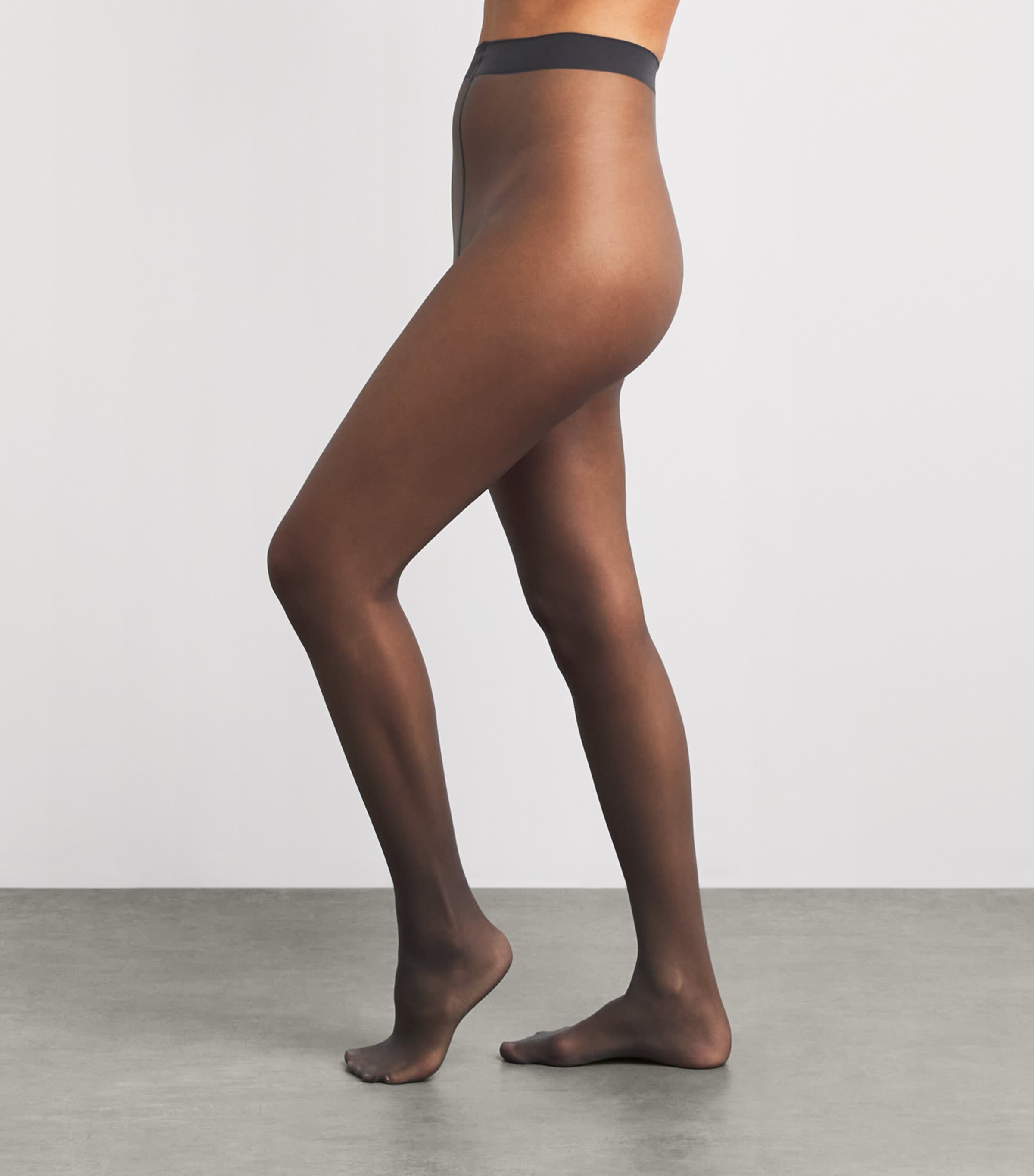 Falke Womens Pure Matt 20 Tights Carbon Image 2