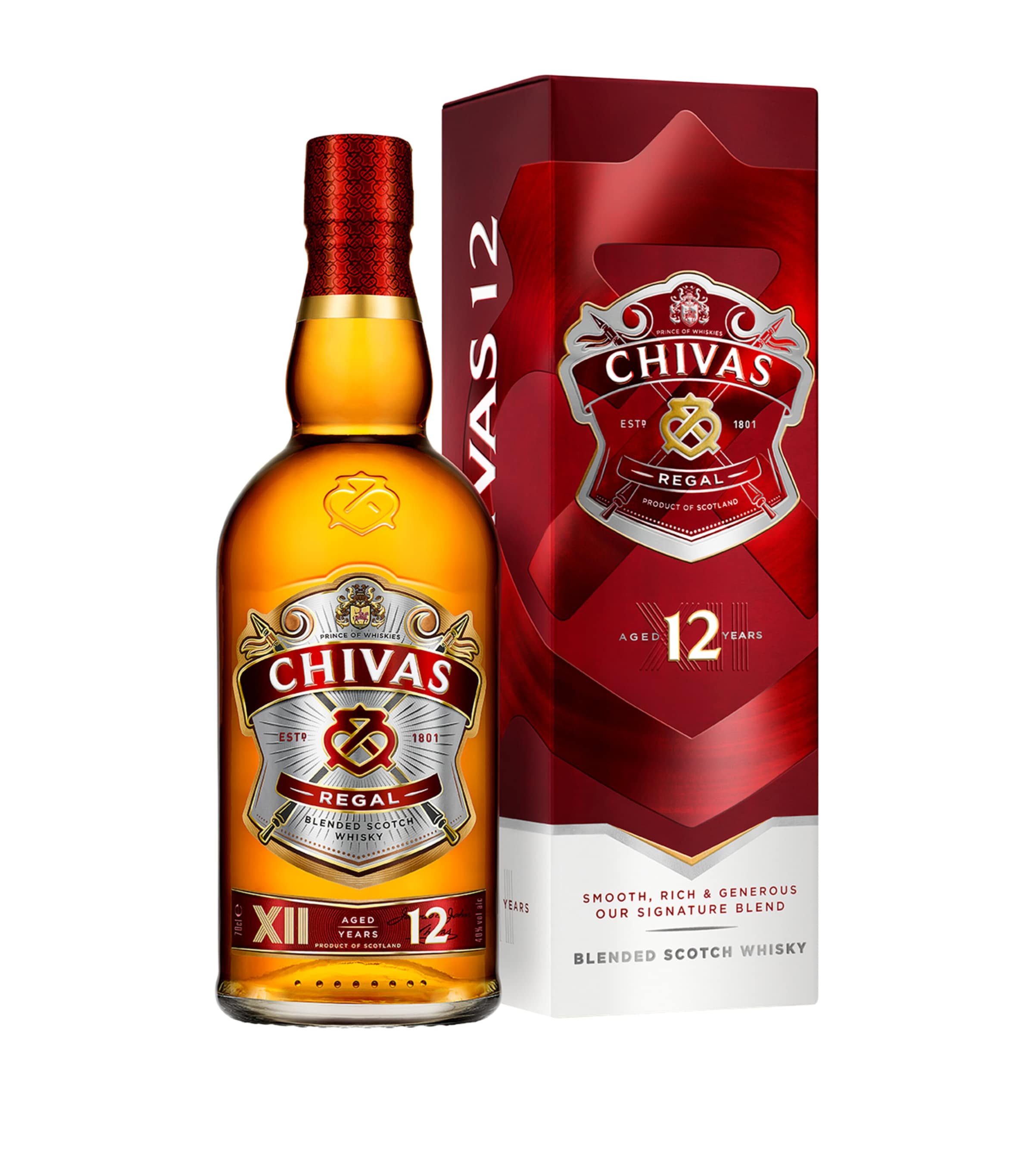 Chivas Regal 12-Year-Old Whiskey (70cl) NO COLOUR Image 1