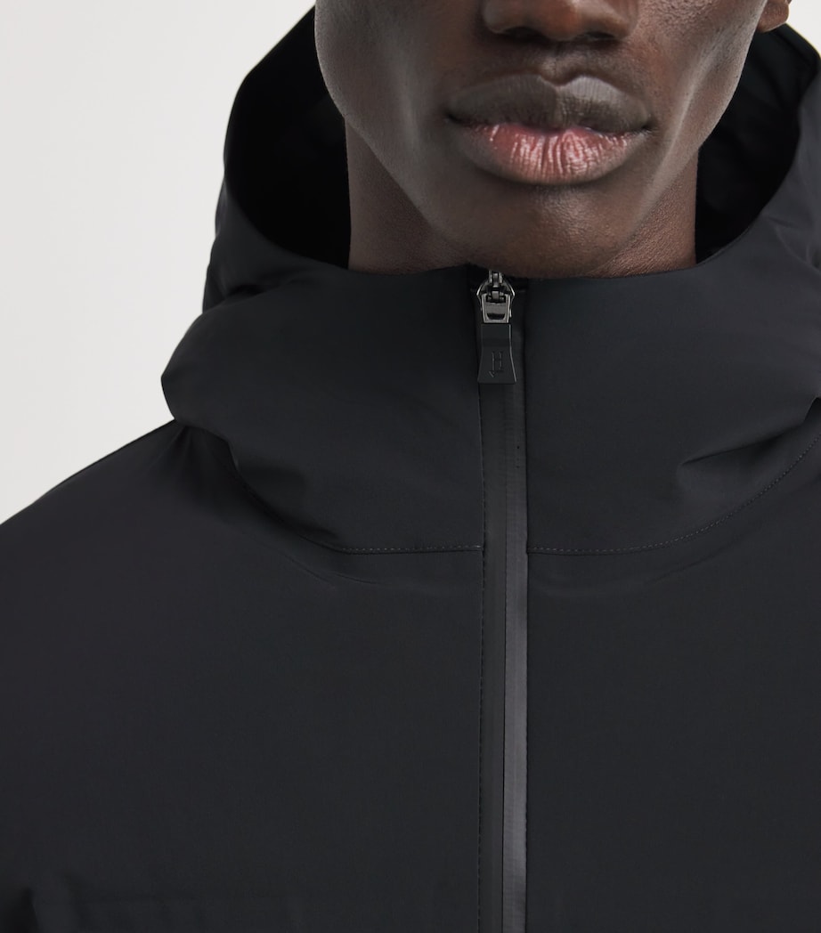 Down Hybrid Puffer Coat 9300 BLACK Image 6