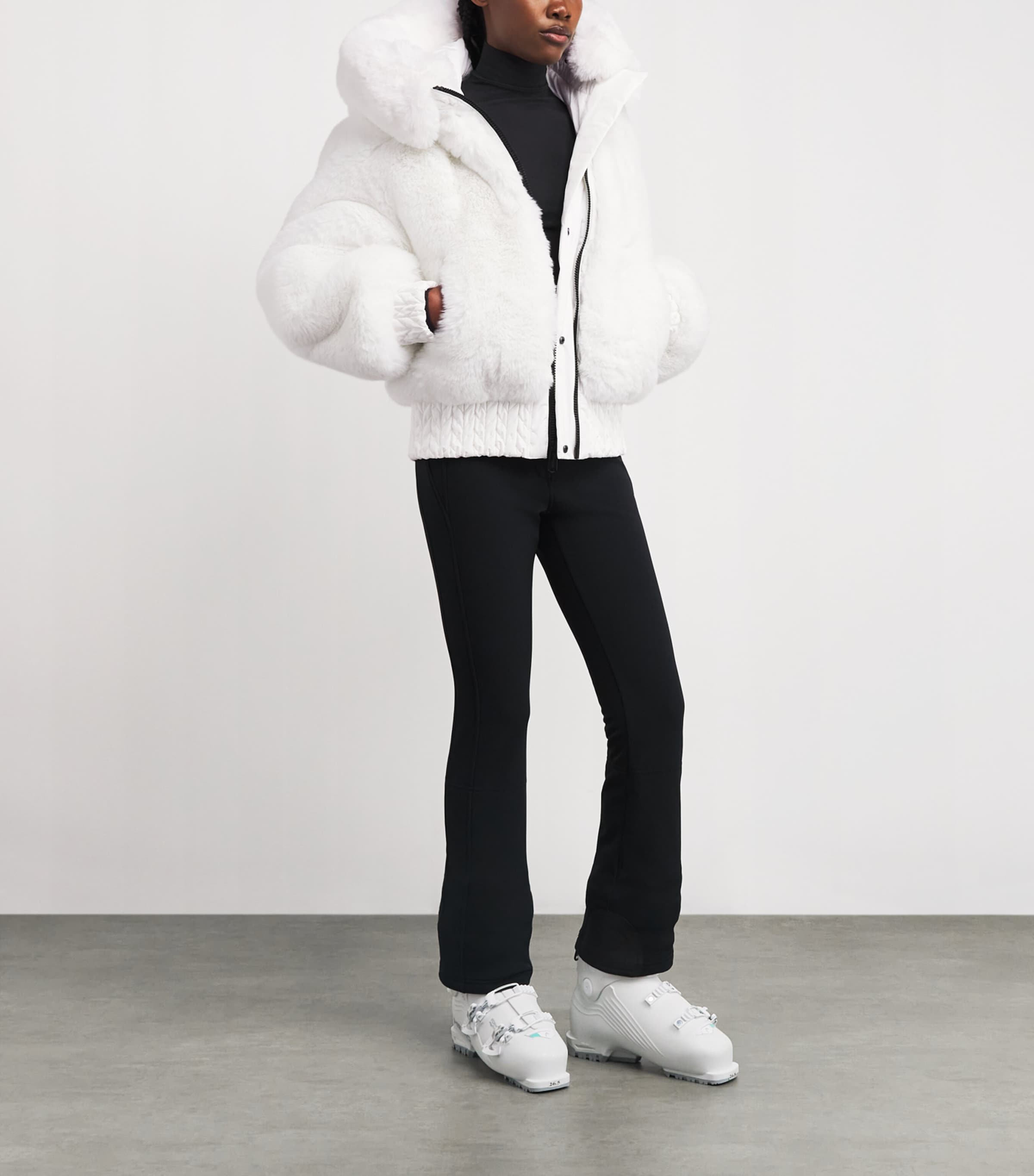 Reversible Faux Fur Indira Ski Jacket 8000 WHITE Image 2