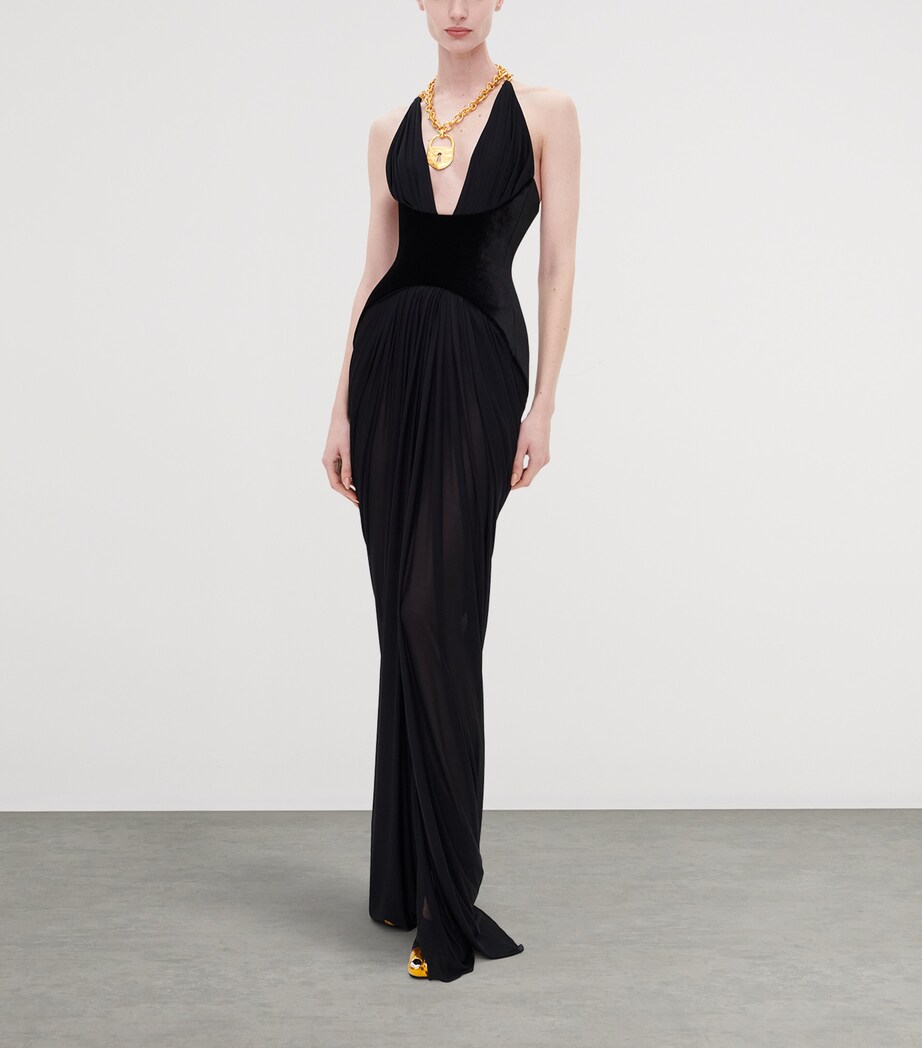 Schiaparelli Keyhole Chain Necklace Gold Image 2