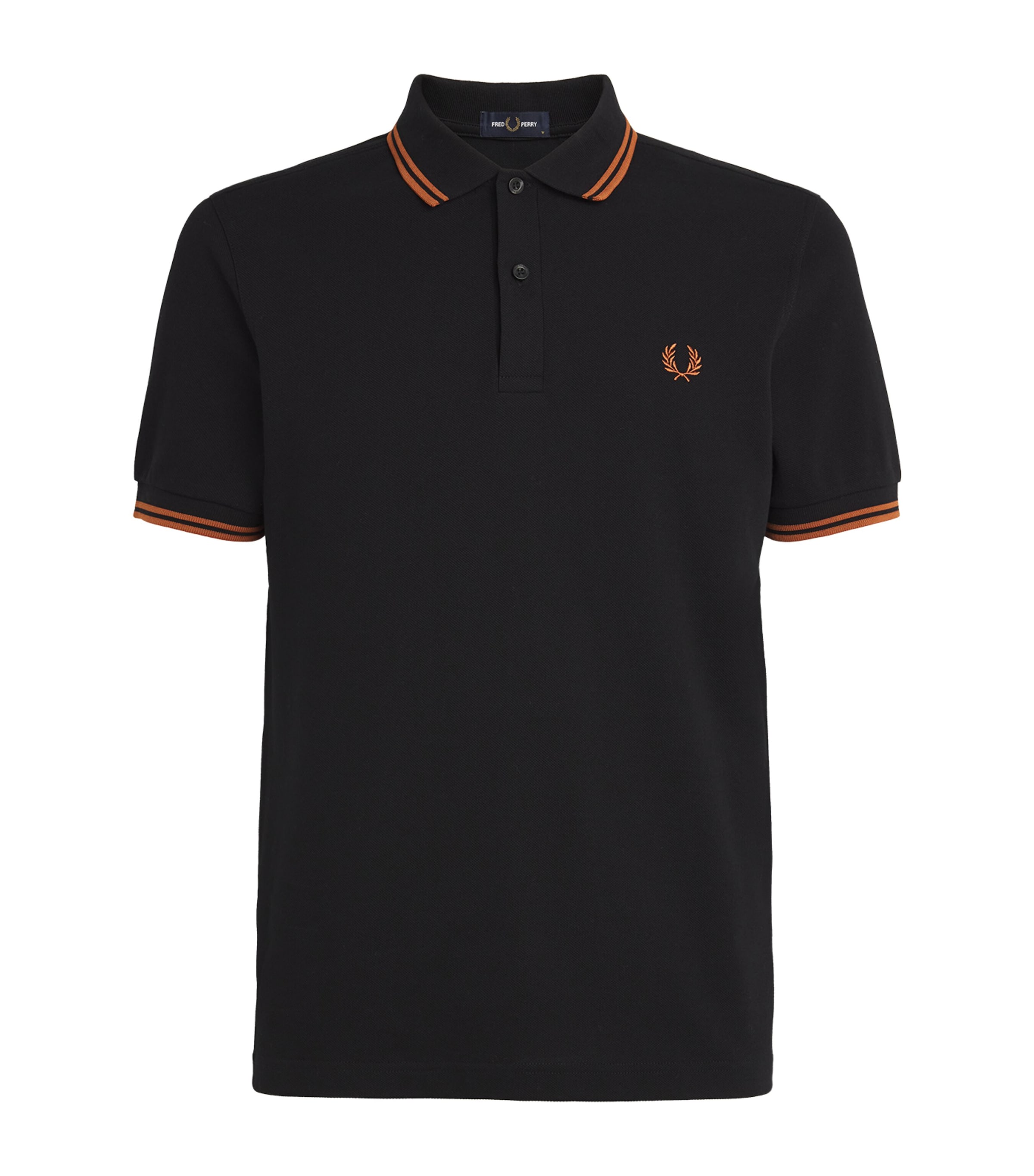 Fred Perry Twin Tipped Polo Shirt In Black