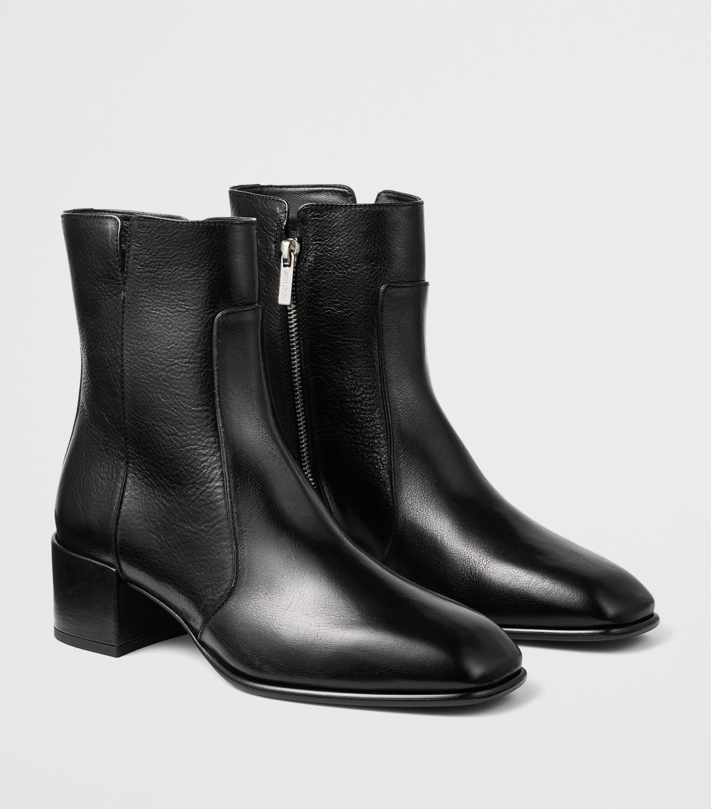 Jimmy Choo Eliot 45 Leather Ankle Boots Black Image 2
