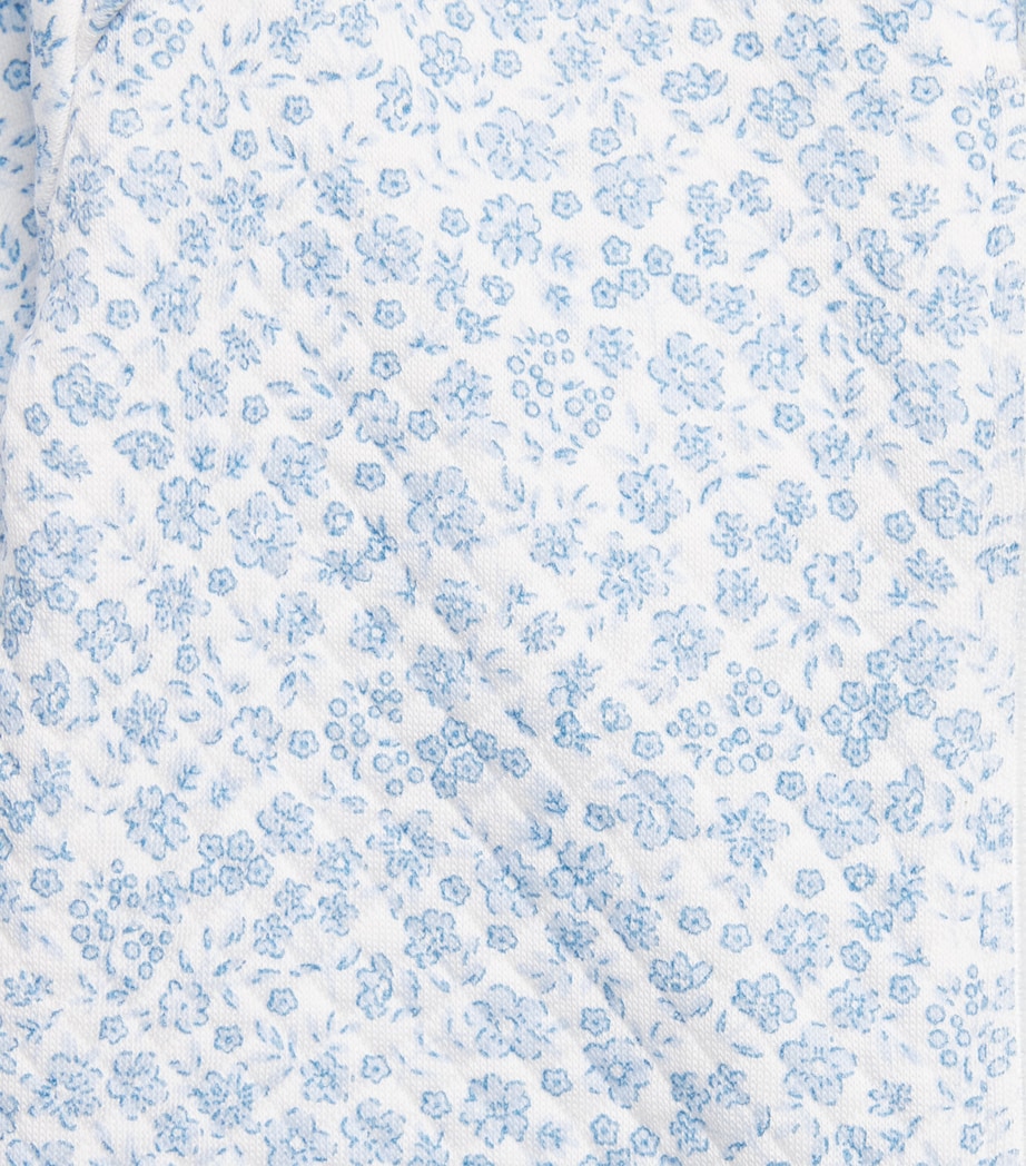 Kissy Kissy Pima Cotton Floral All-in-One (0-9 Months) Light Blue Image 3