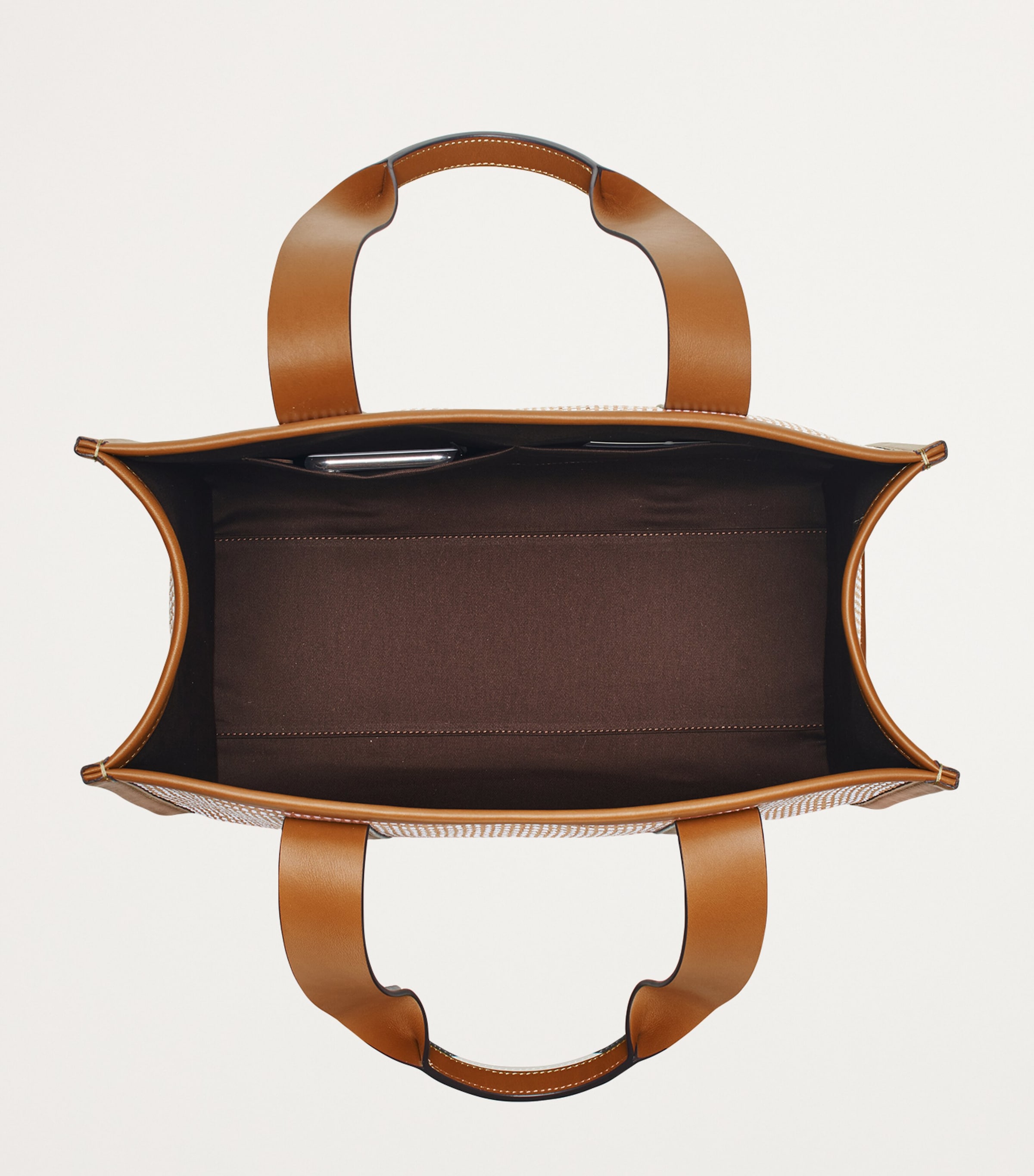 Small Raffia Henley Tote Bag NEUTRAL Image 4