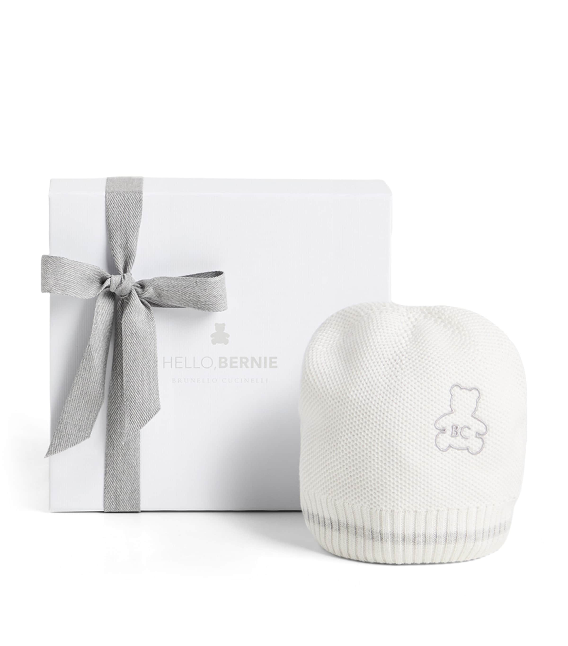 Brunello Cucinelli Kids Cotton Bernie Knit Beanie Image 1