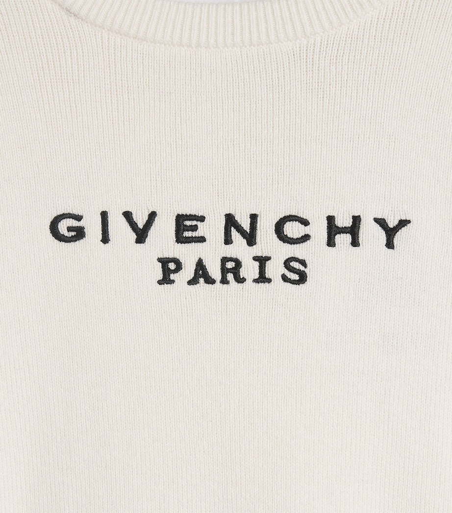 Givenchy Kids Cotton-Cashmere Logo Knitted Dress (4-12+ Years) Image 3