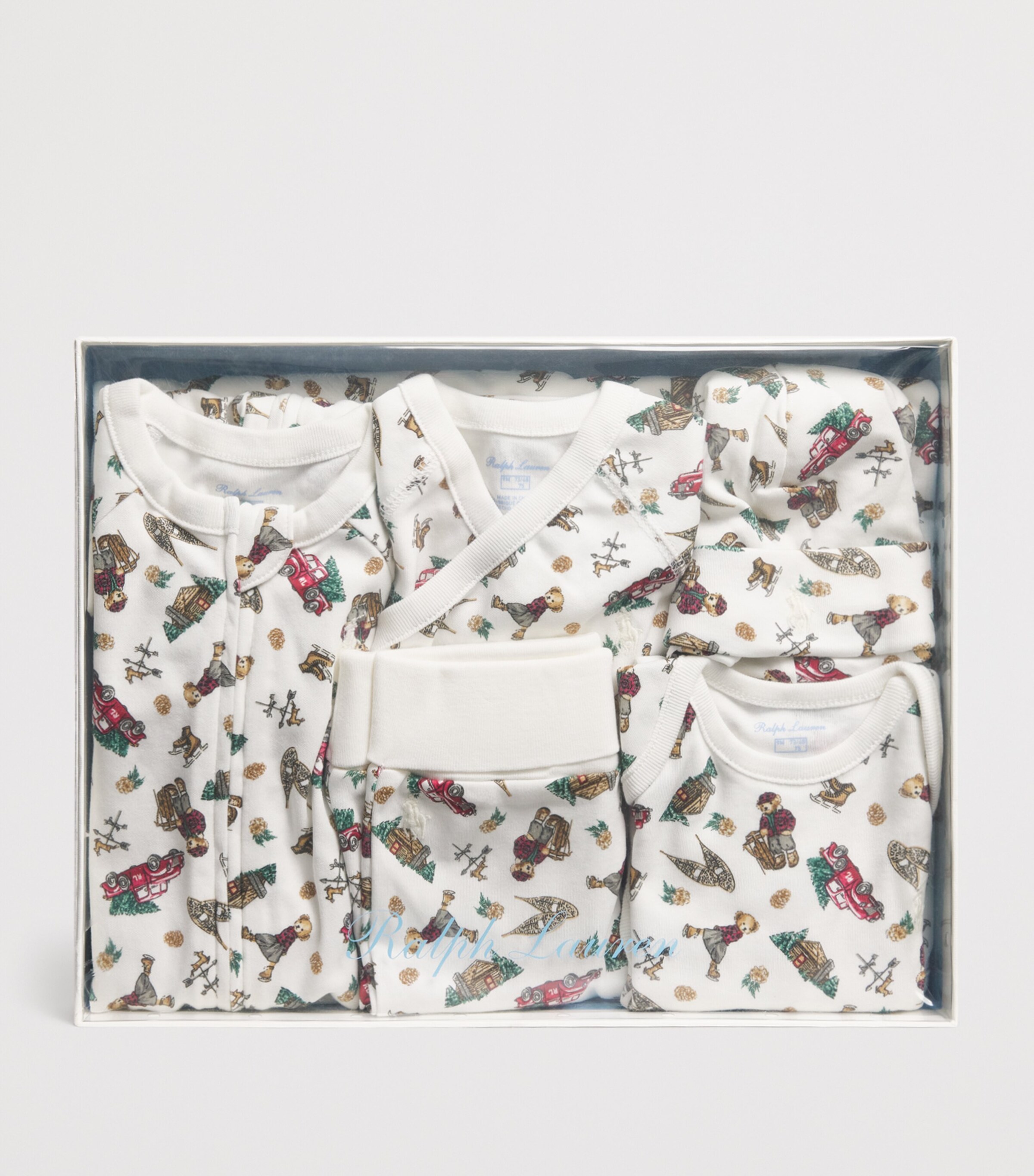 Cotton Polo Bear Six-Piece Set (3-9 Months) MULTI Image 4