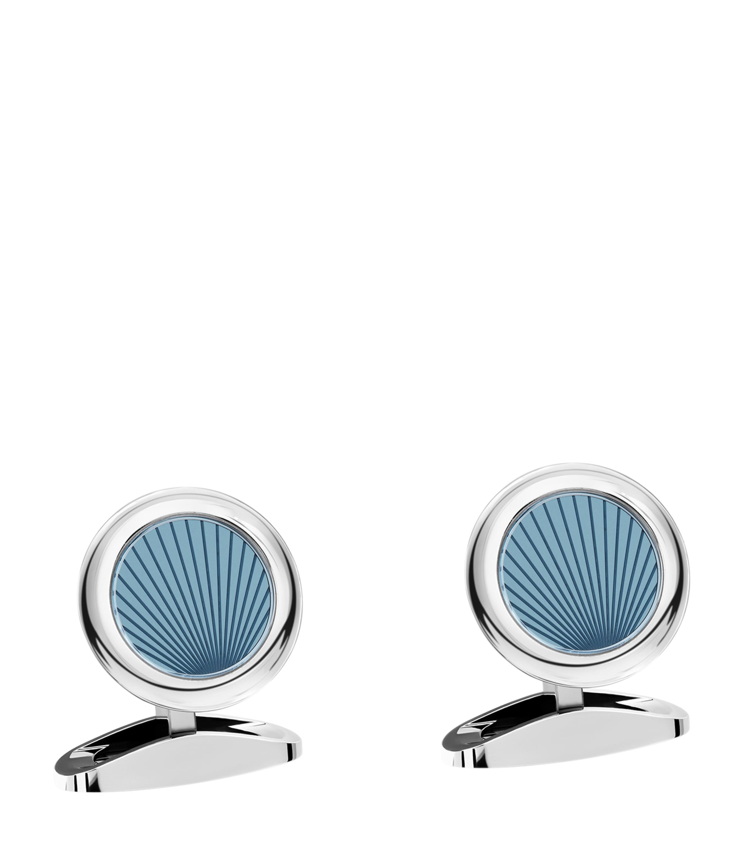 Chopard Stainless Steel L.U.C. Cufflinks Blue Image 1