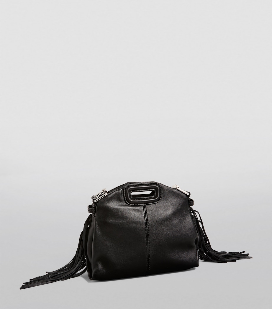 Leather M Top-Handle Bag BLACK Image 2