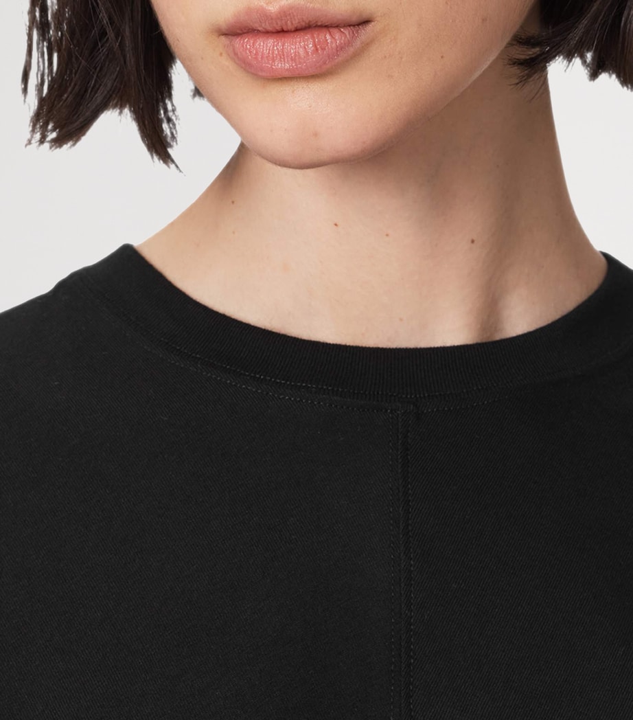 AllSaints Womens Organic Cotton Eden Artia T-Shirt Black Image 6