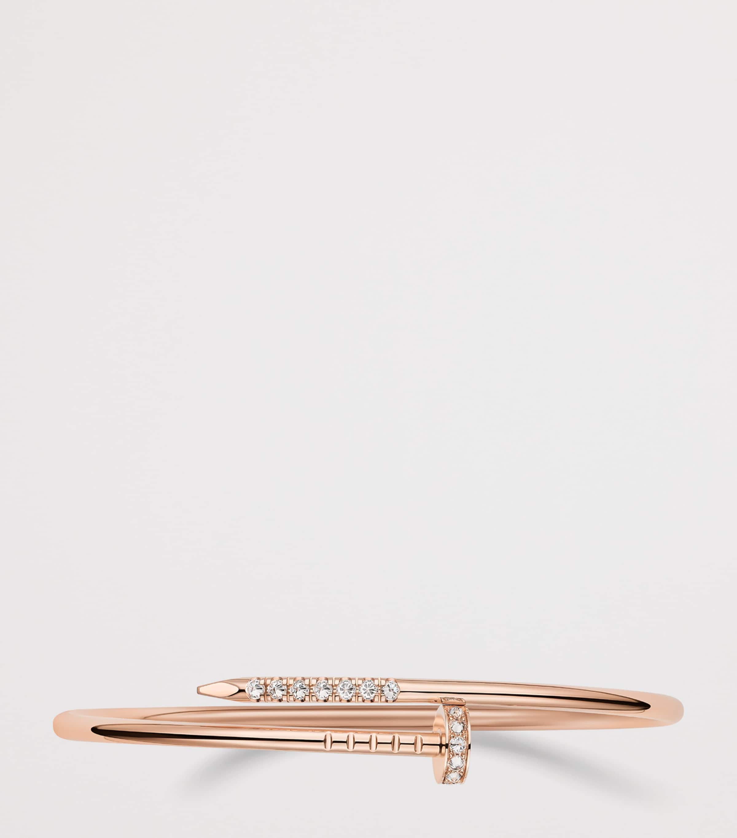Small Rose Gold and Diamond Juste Un Clou Bracelet ROSE GOLD Image 4