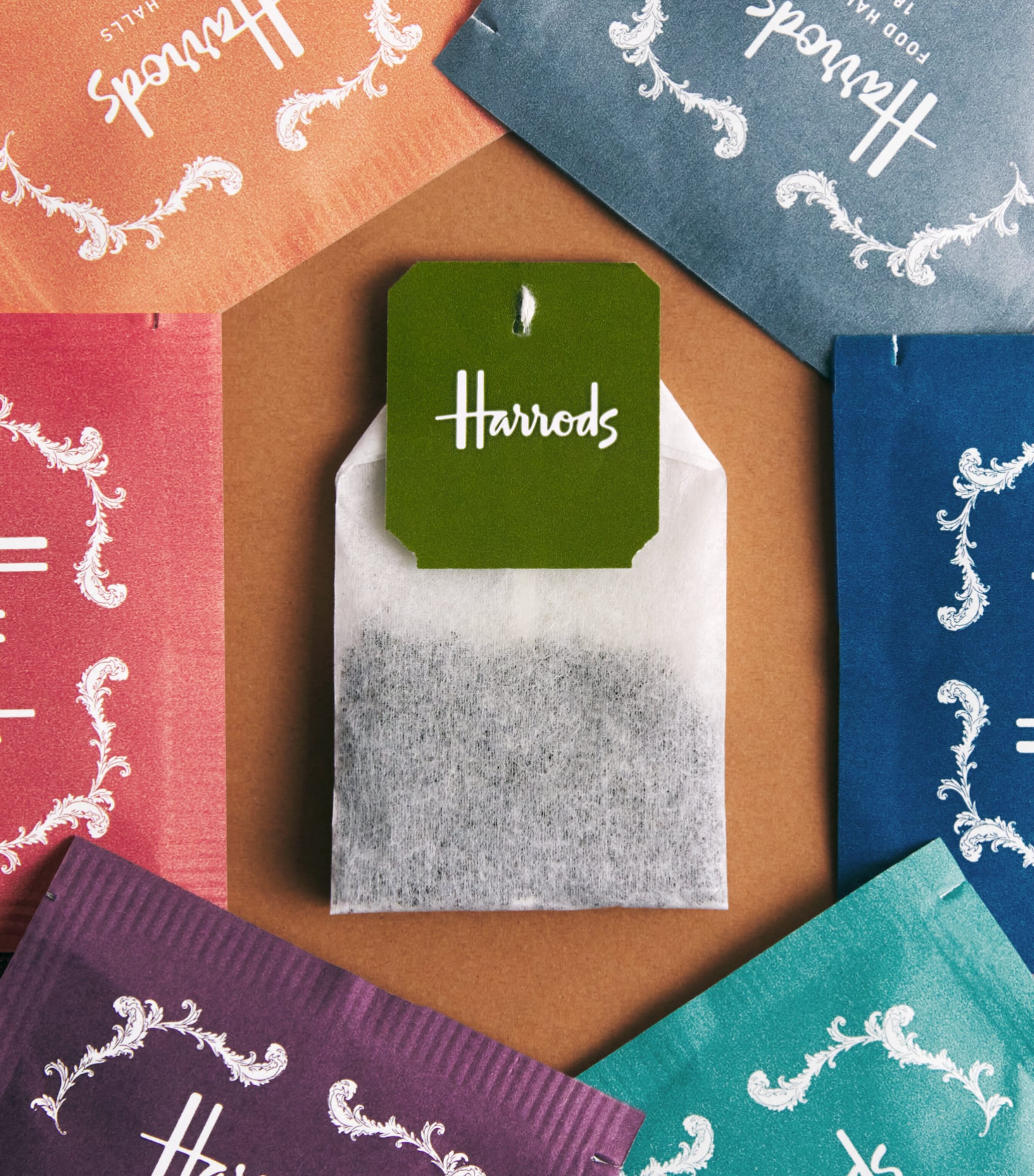 Harrods Building 60 Teabags Wooden Gift Box Image 3