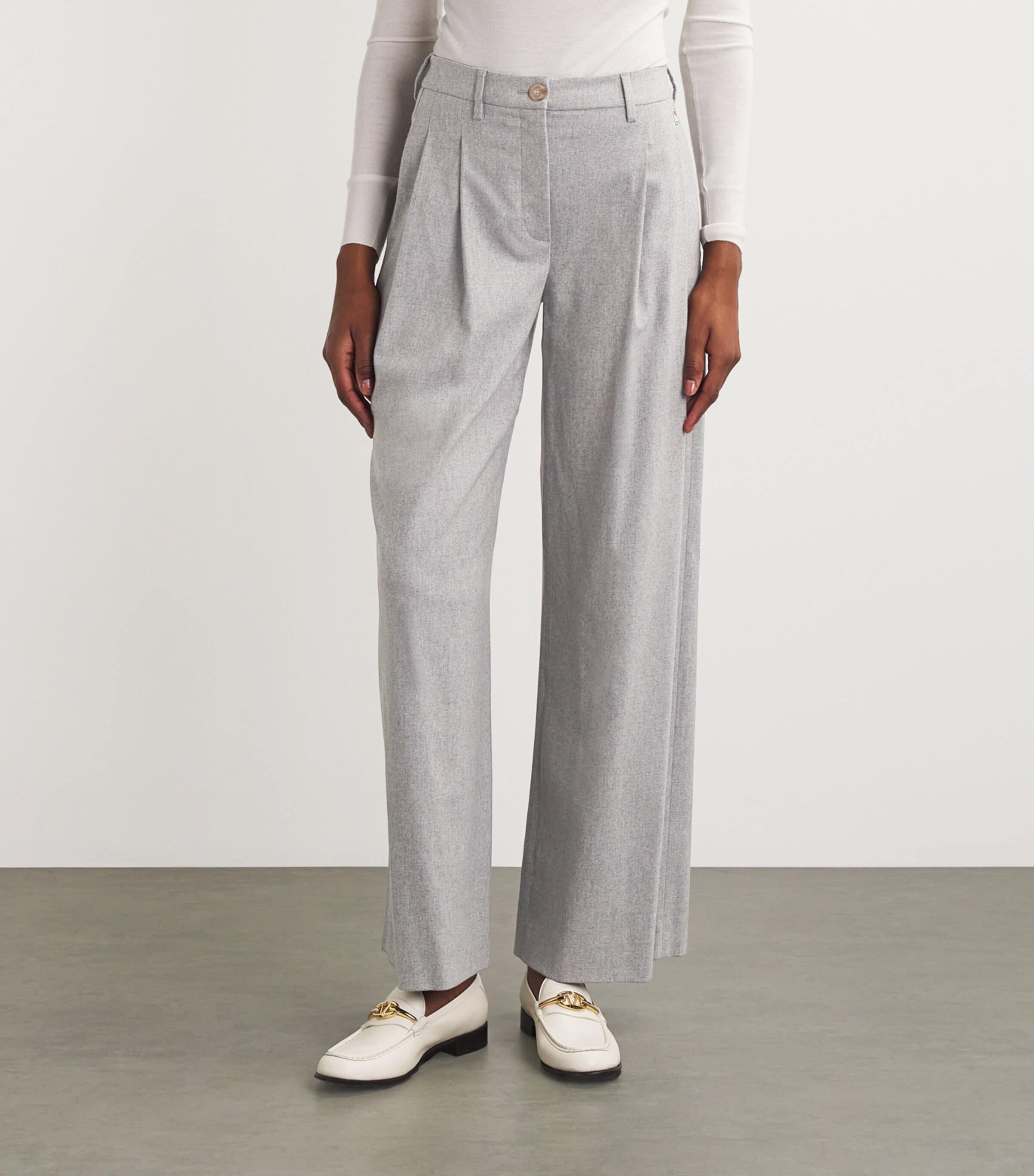 Wool-Blend Trousers 461 GRIGIO Image 3