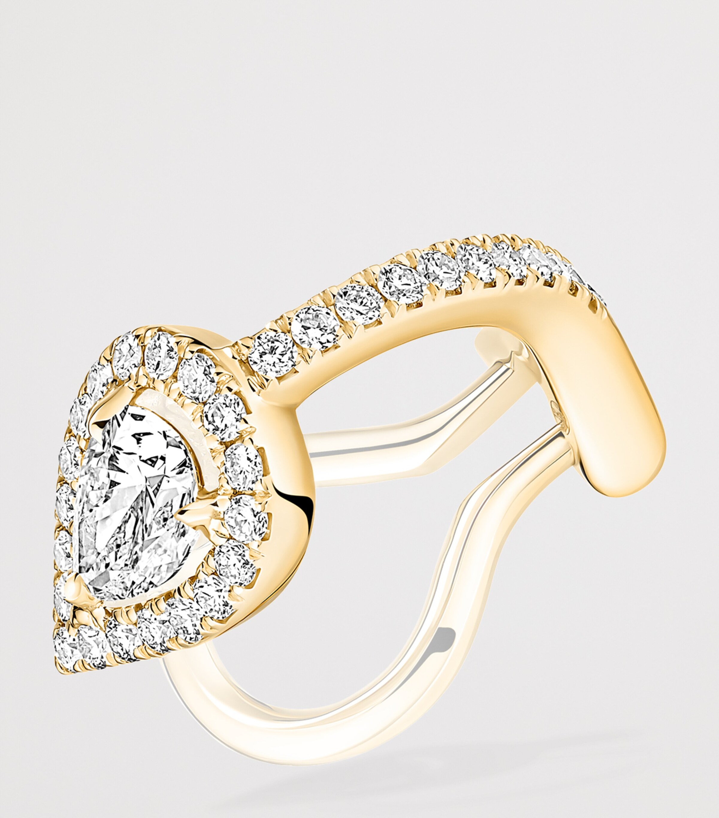Messika My Twin Yellow Gold and White Diamond Single Earring (0.39ct) Yellow Gold Image 3