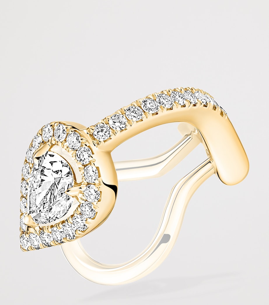 Messika My Twin Yellow Gold and White Diamond Single Earring (0.39ct) Yellow Gold Image 3