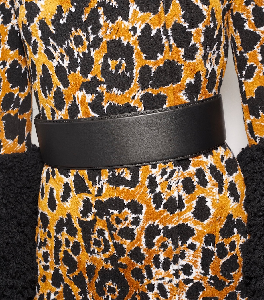 Large Leather Belt NOIR Image 3