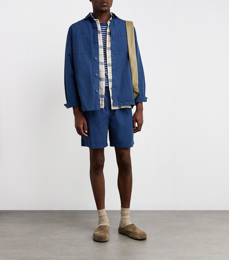 Linen-Blend Croft Shirt SEA HAZE TARTAN Image 2