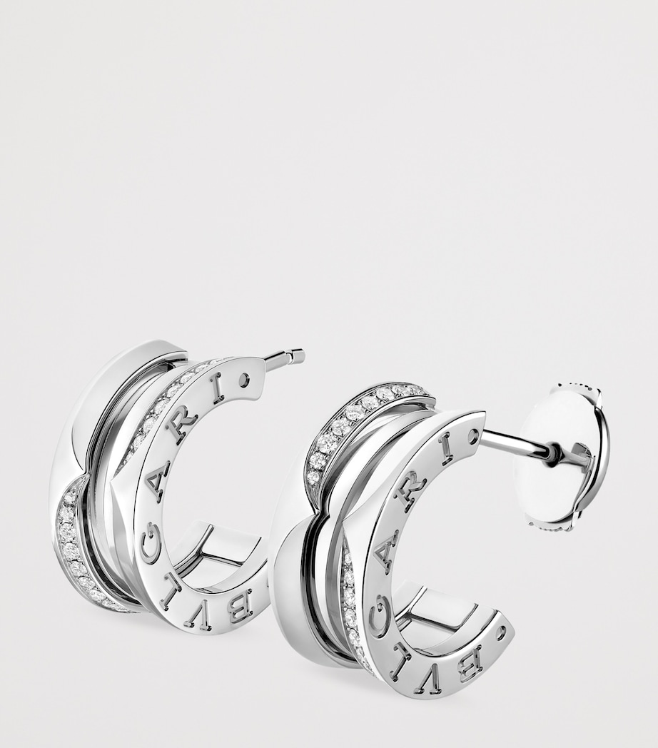 White Gold and Diamond B.zero1 Earrings GOLD Image 2