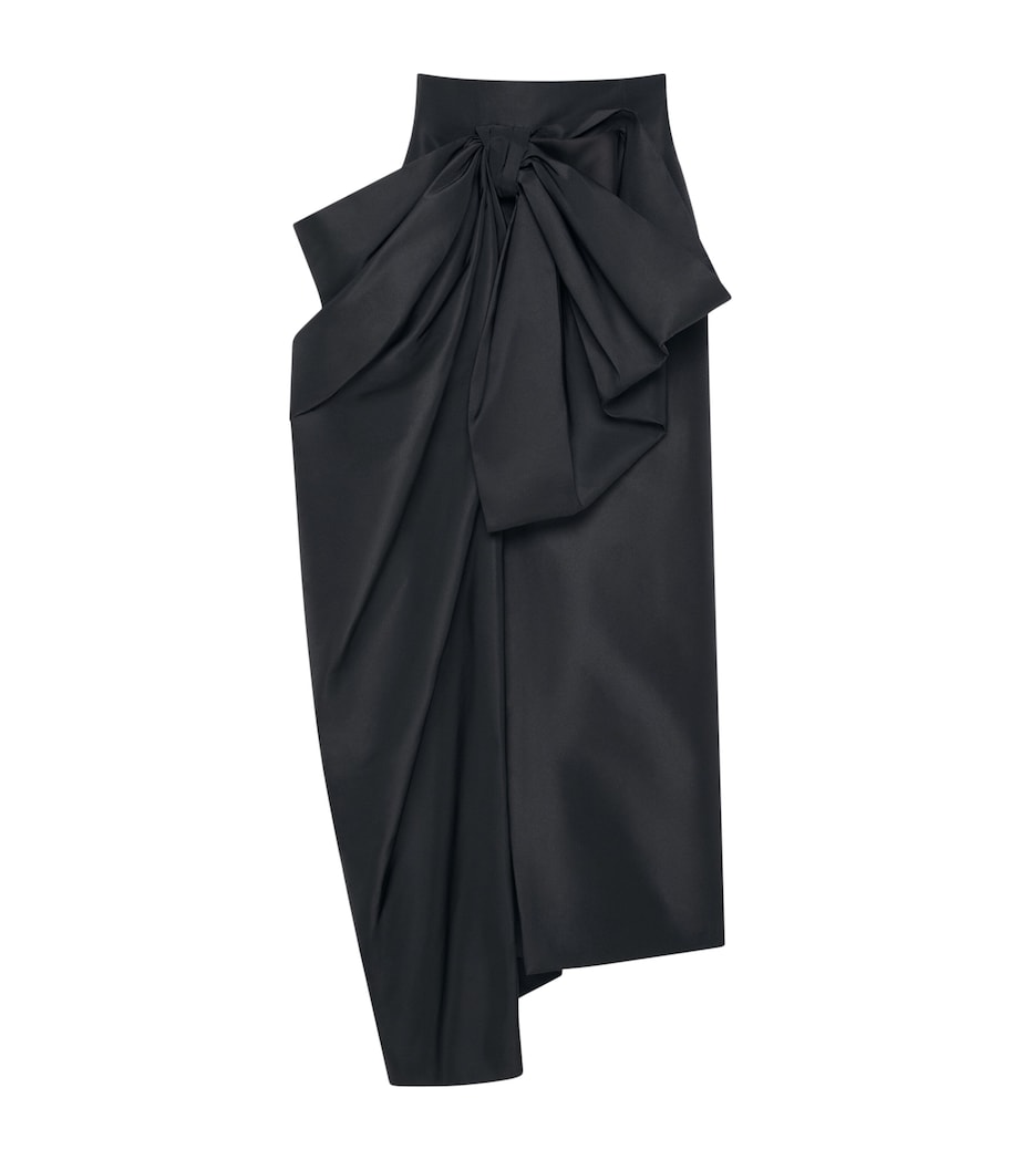 Bow-Detail Maxi Skirt BLACK Image 1