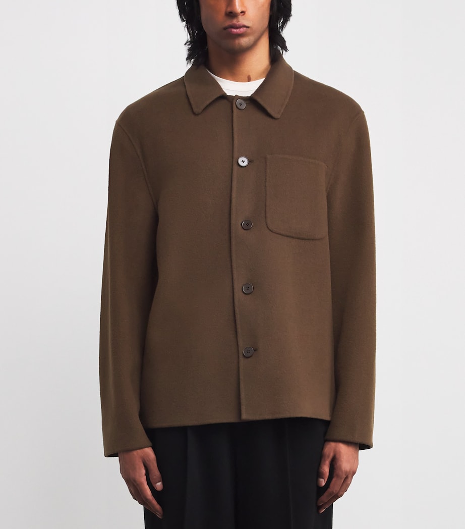 Wool Overshirt ICED COFFEE Image 3
