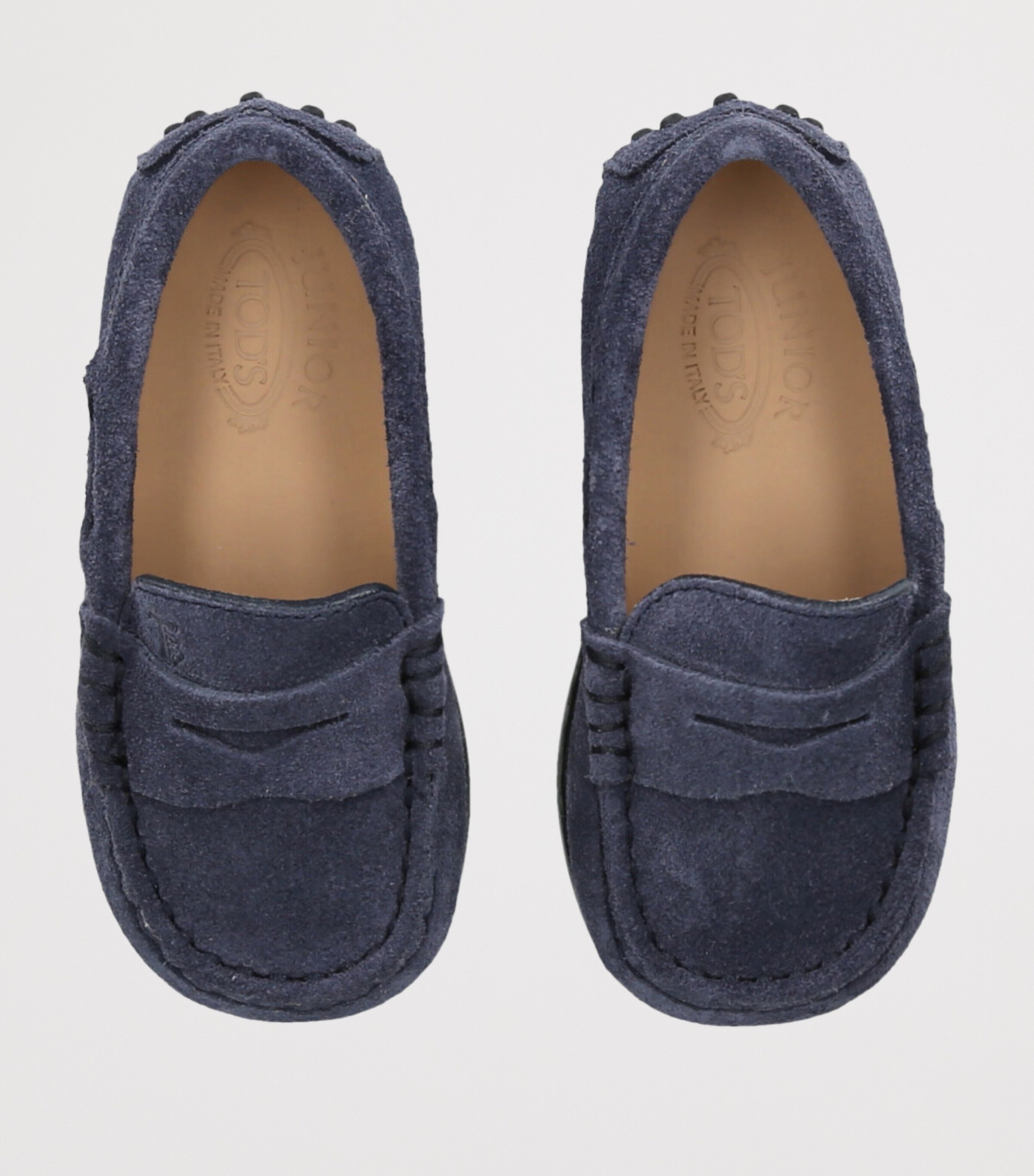 Tod's Suede Gommino Loafers Navy Image 4