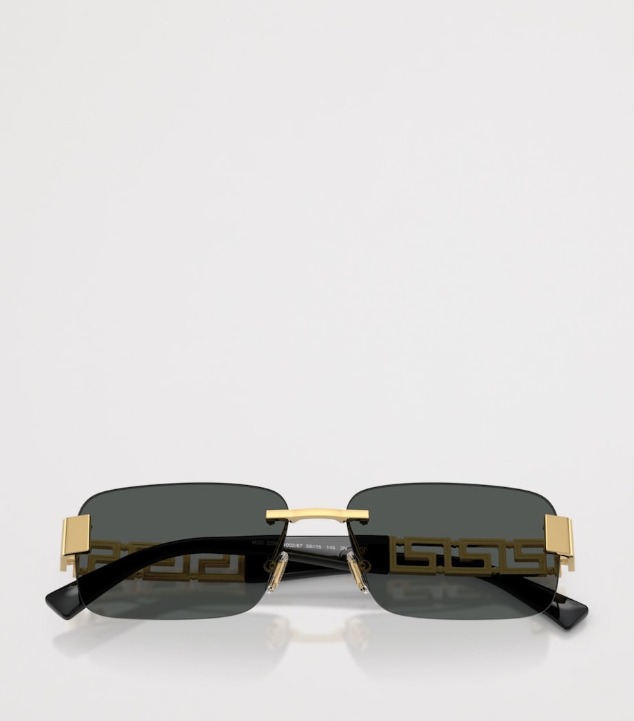 Metal Rectangular Sunglasses 100287 Image 5