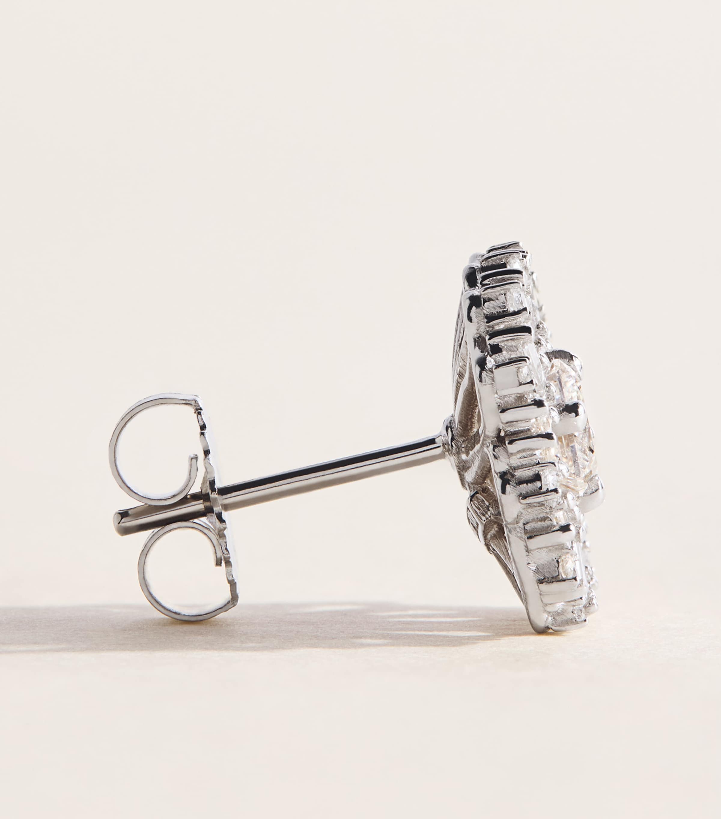 Suzanne Kalan White Gold and Diamond Flower Earrings Wg/wd Image 3