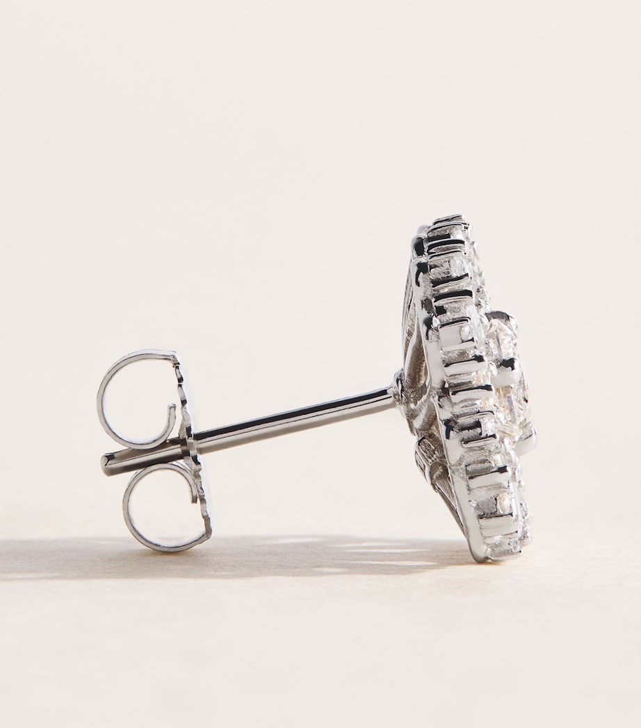 Suzanne Kalan White Gold and Diamond Flower Earrings Wg/wd Image 3