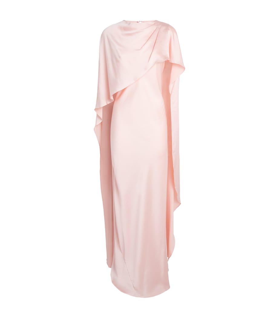 Simkhai Womens Cape Izel Gown Bubblegum Image 1