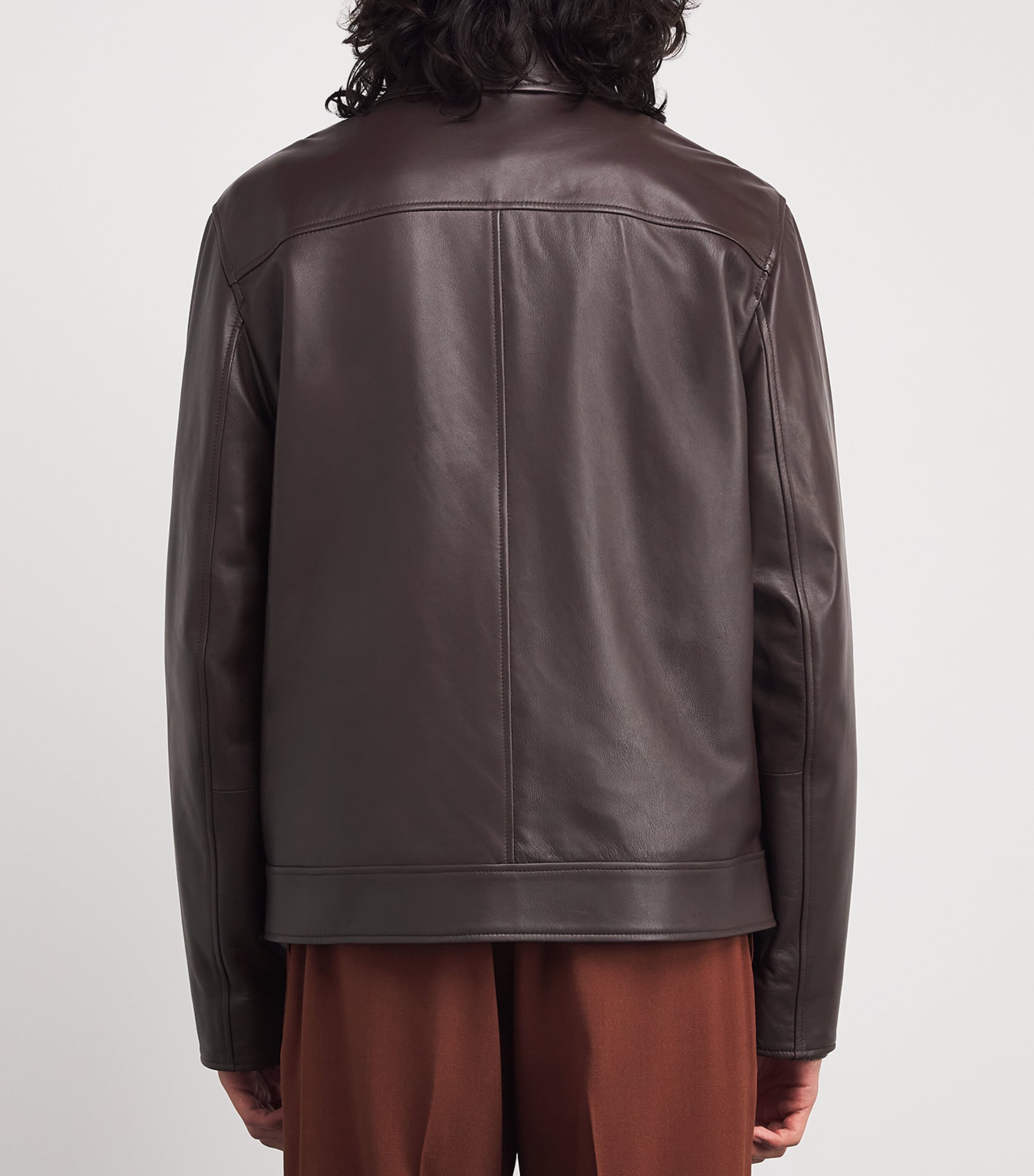 Nappa Leather Jacket BROWN-69A Image 4