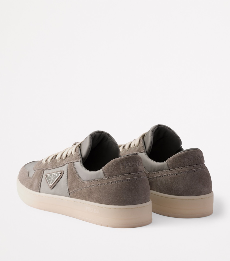 Suede and Re-Nylon Downtown Sneakers F0276 Image 4