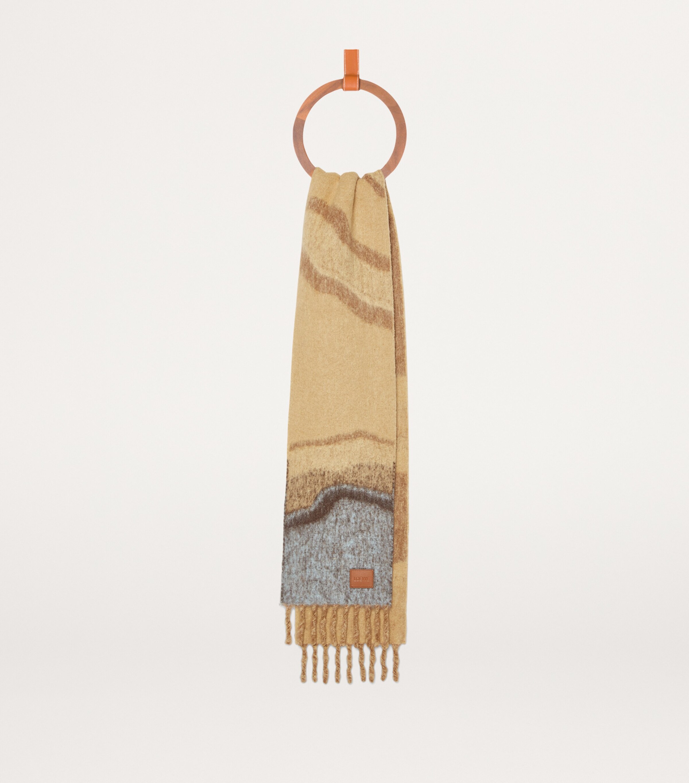 LOEWE Alpaca-Blend Marble Scarf Camel/multicolor Image 3