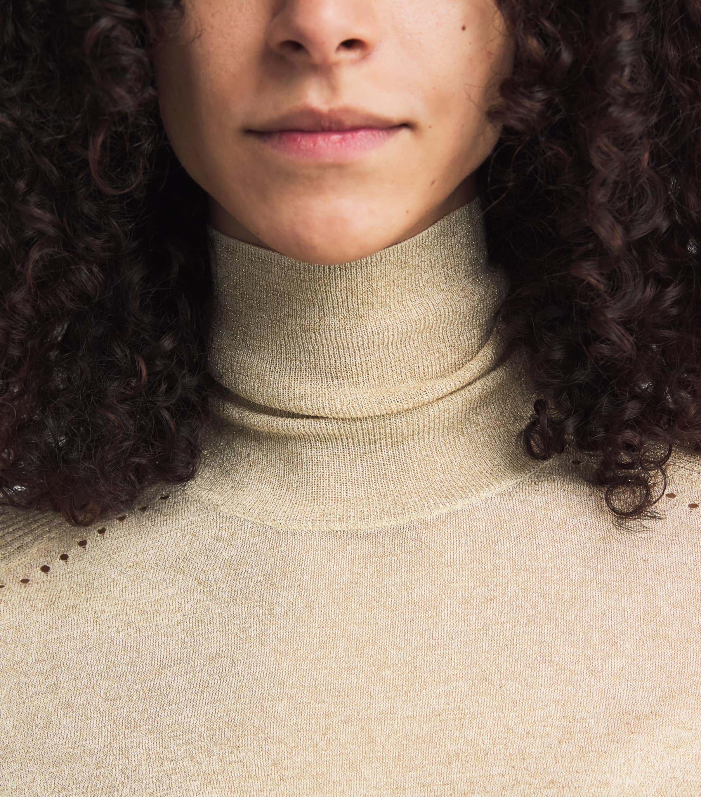 Metallic Lurex Leblanc Sweater GILT Image 6