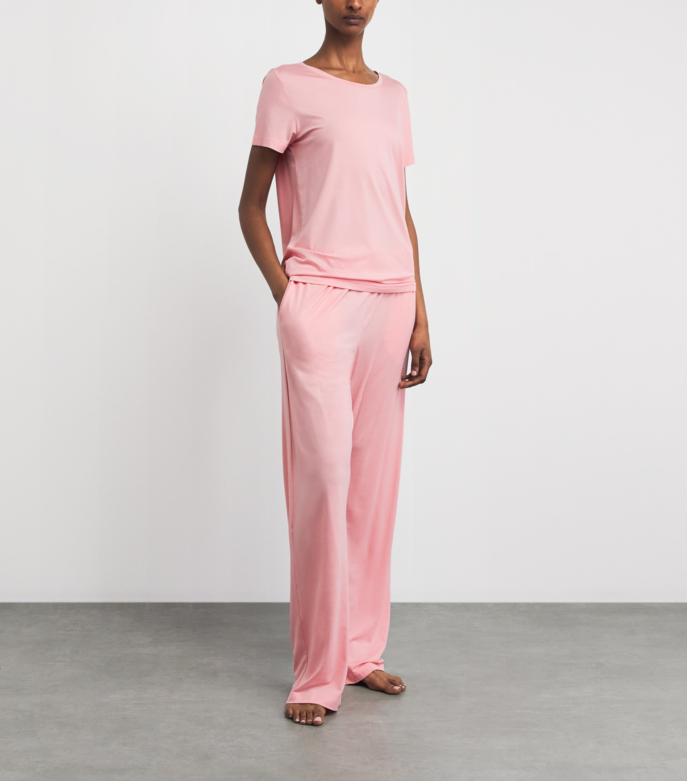 Derek Rose Womens Micromodal Lara Pyjama Bottoms Pink Image 2