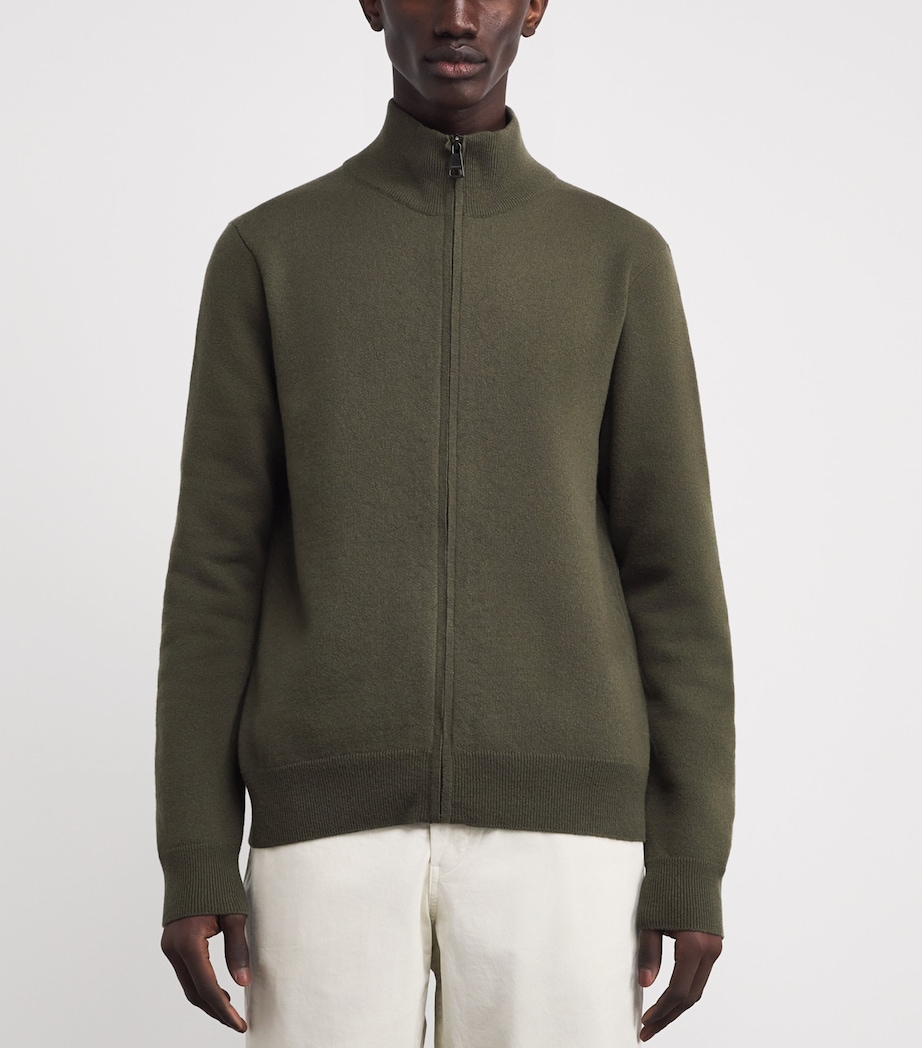 Wool Technical Zip Cardigan LODEN Image 3