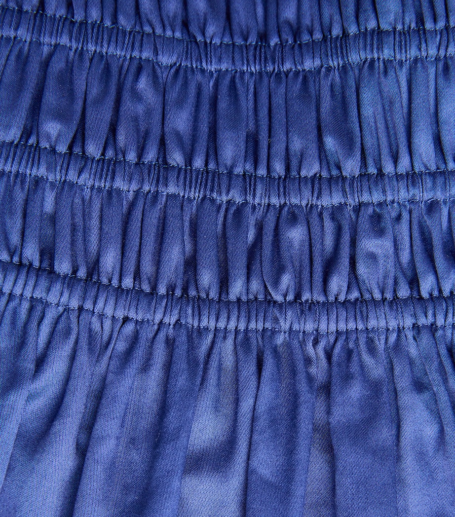 Silk Isaak Midi Skirt COBALT Image 5