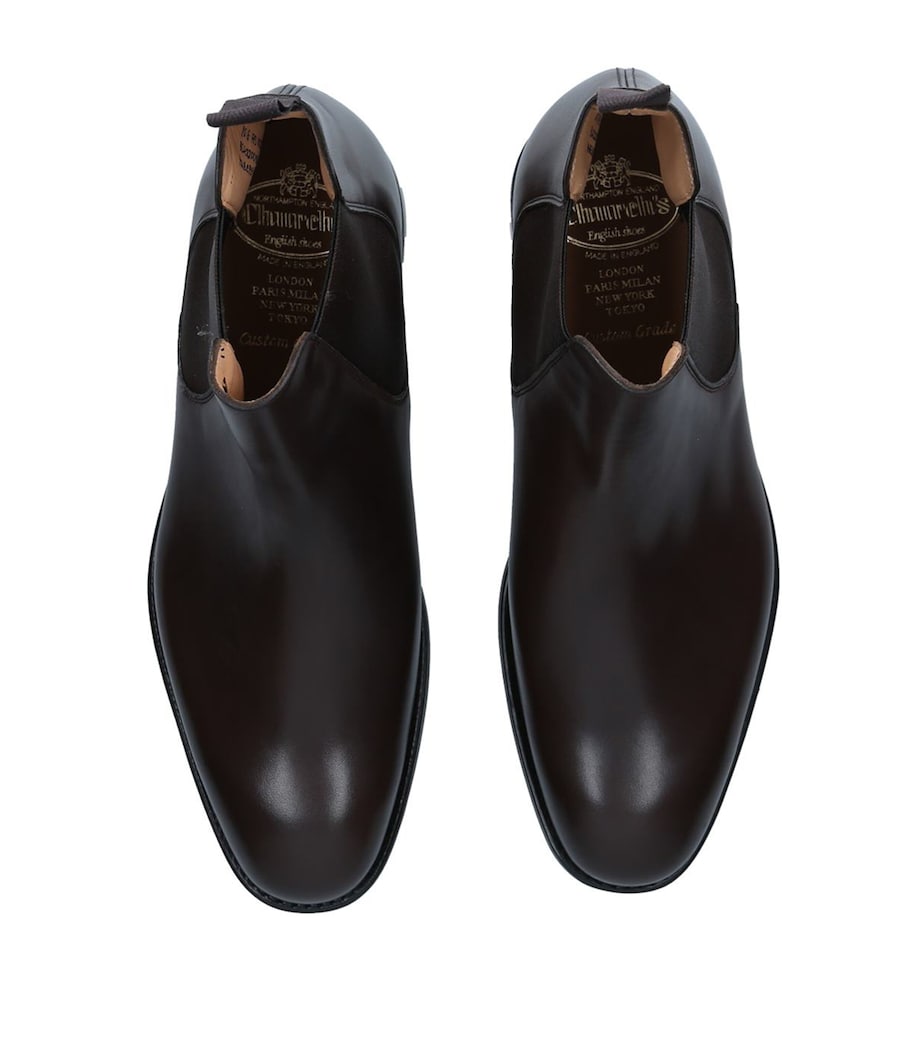 Leather Amberley Chelsea Boots DARK BROWN Image 4