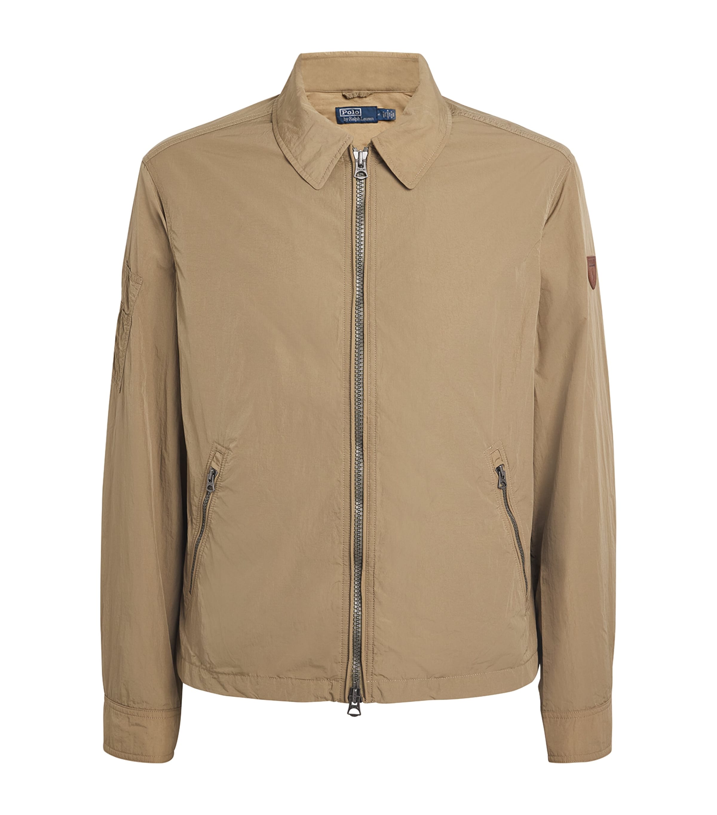 Polo Ralph Lauren Nylon Bomber Jacket In Beige