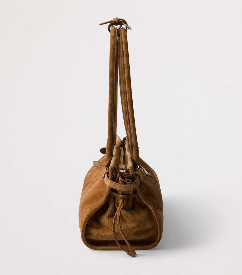 Medium Suede Bonnie Shoulder Bag F0401 Image 6