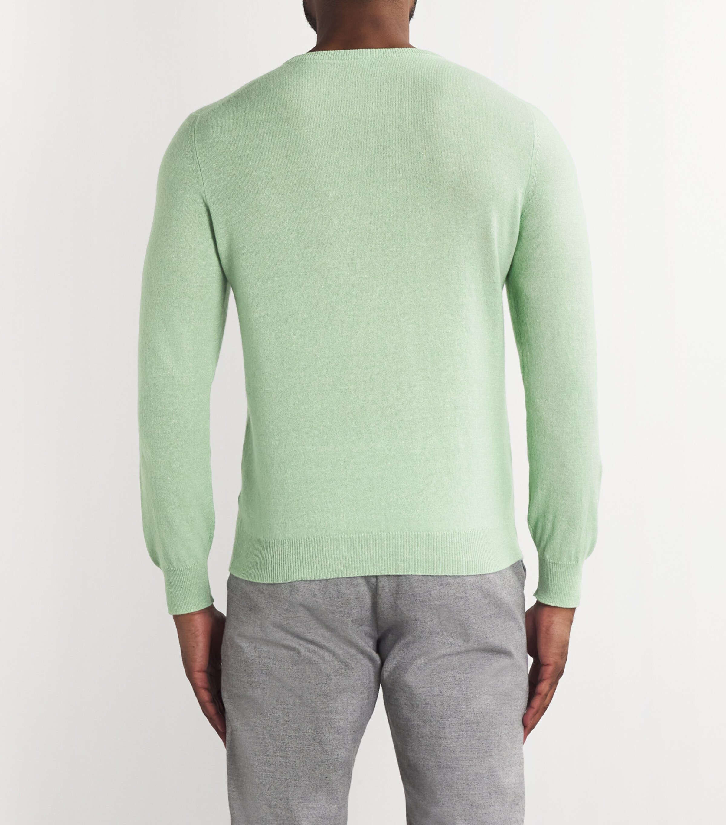 Fedeli Mens Cashmere-Linen Sweater Image 4
