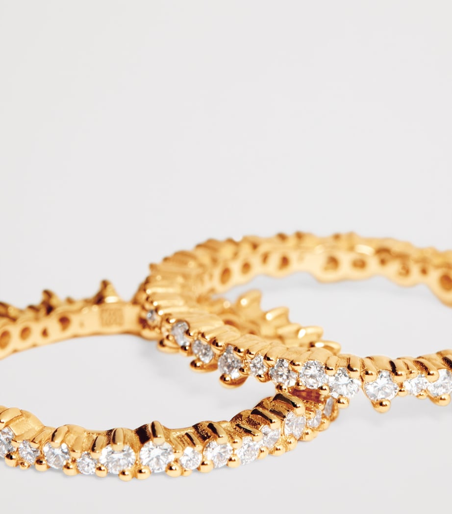 Rose Gold and Diamond Tech Ring Jackets (Size 7.5) 18K RG/WD Image 5
