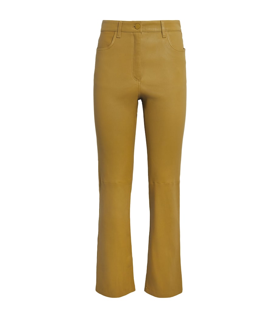 Lambskin Duke Slim Trousers AMBER Image 1