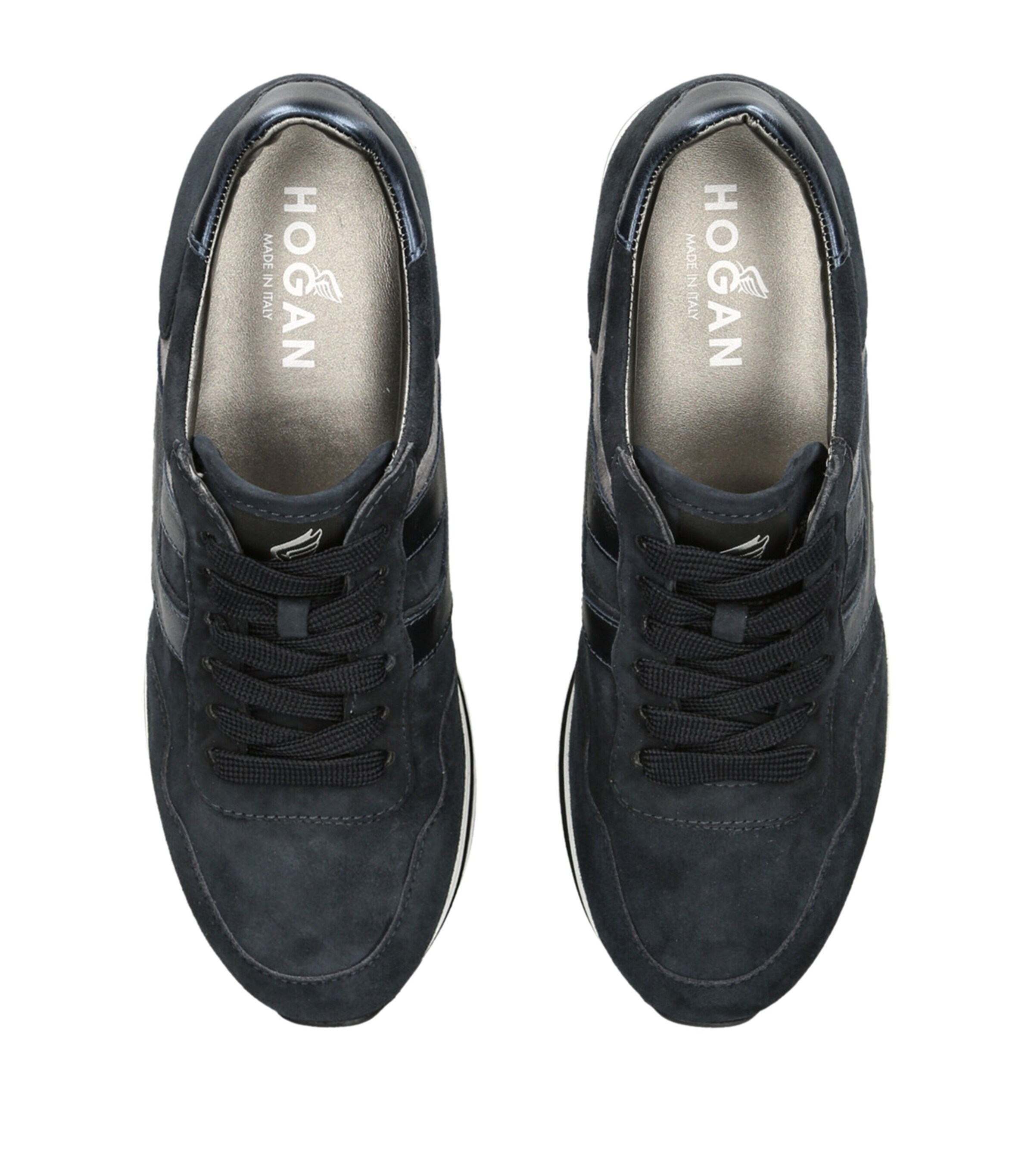 Hogan Midi Platform Sneakers Hogan Leather Midi Platform Sneakers