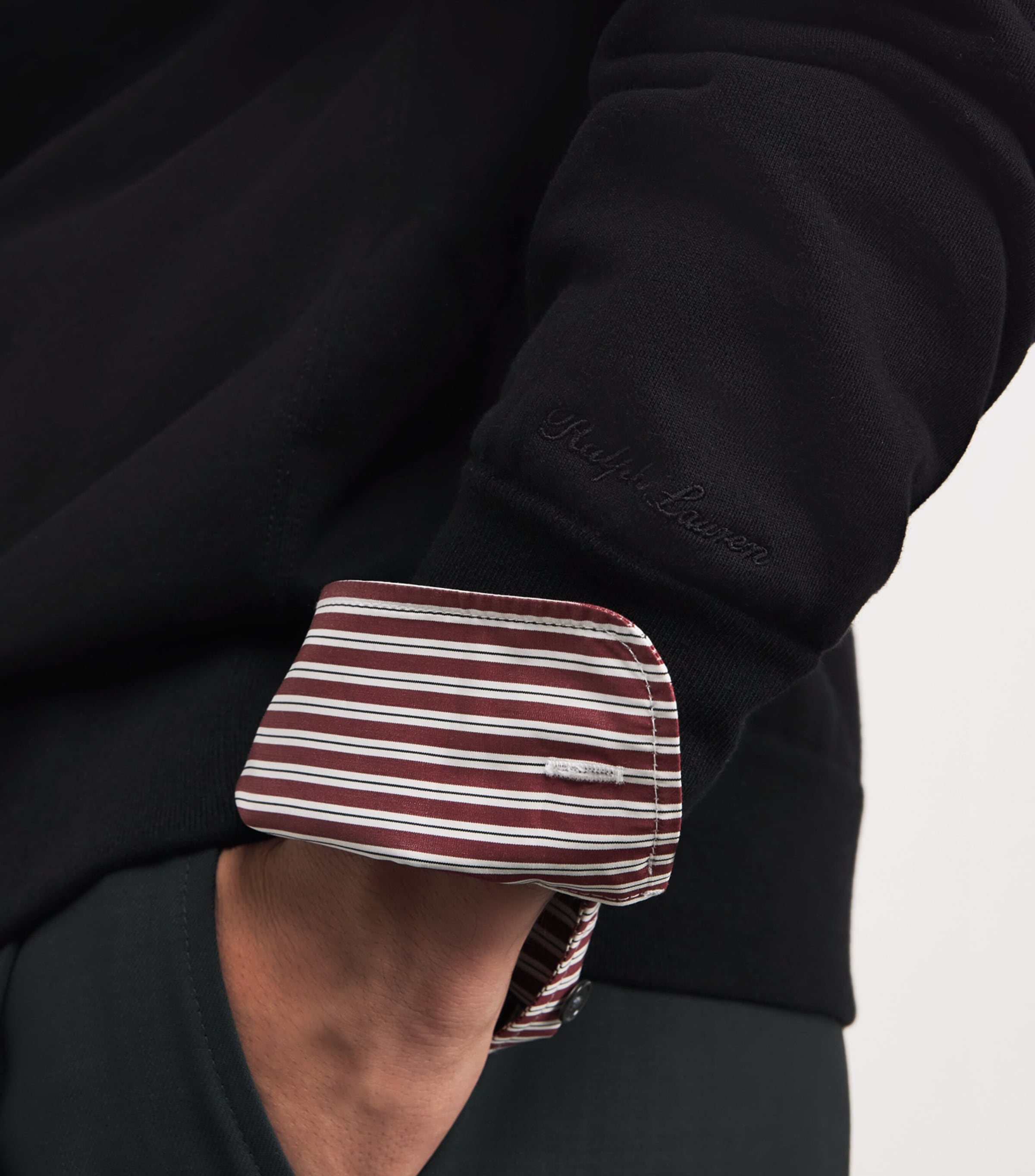 Cotton-Cashmere Polo Bear Hoodie CLASSIC BLACK Image 6