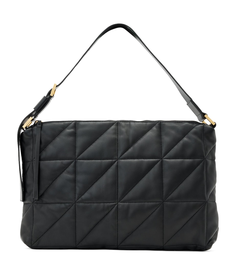 Quilted Leather Edbury Shoulder Bag BLACK Image 1